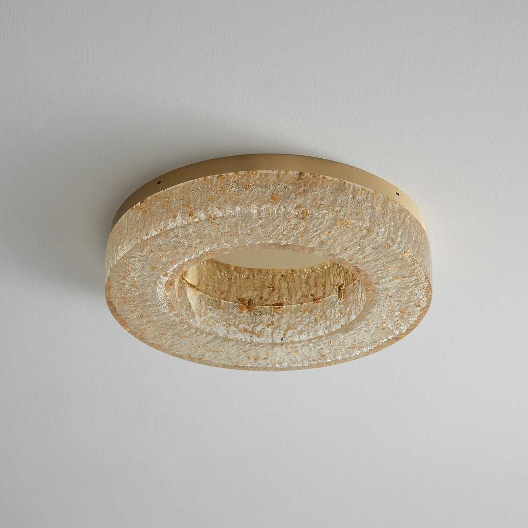 AshaionisPlafonnier en Résine Cercle Craqué Glacé - Neutralighting