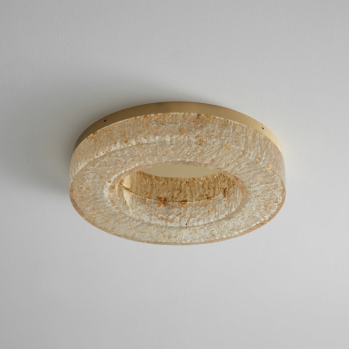 AshaionisPlafonnier en Résine Cercle Craqué Glacé - Neutralighting
