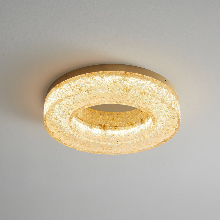 AshaionisPlafonnier en Résine Cercle Craqué Glacé - Neutralighting