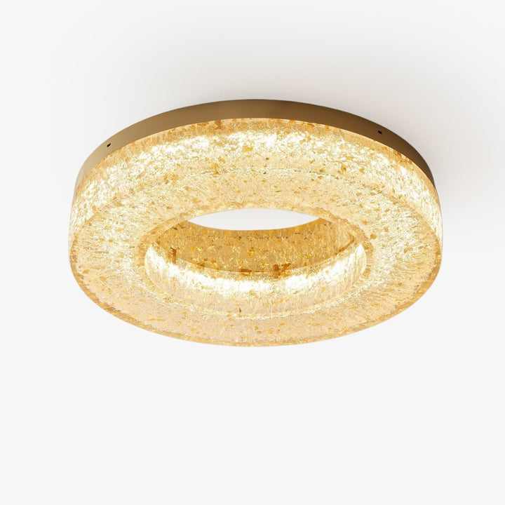 AshaionisPlafonnier en Résine Cercle Craqué Glacé - Neutralighting