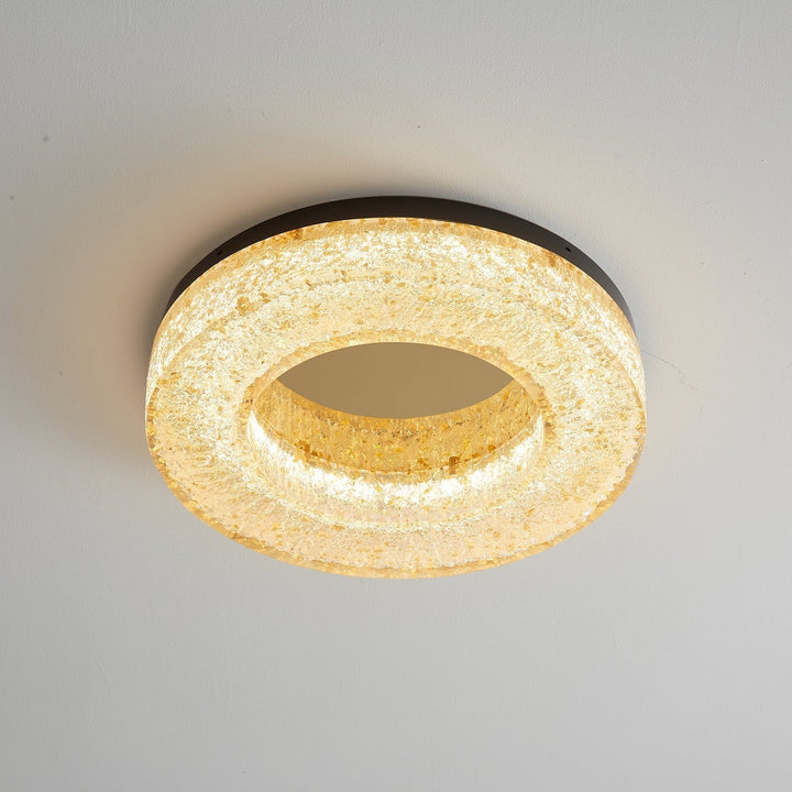 AshaionisPlafonnier en Résine Cercle Craqué Glacé - Neutralighting