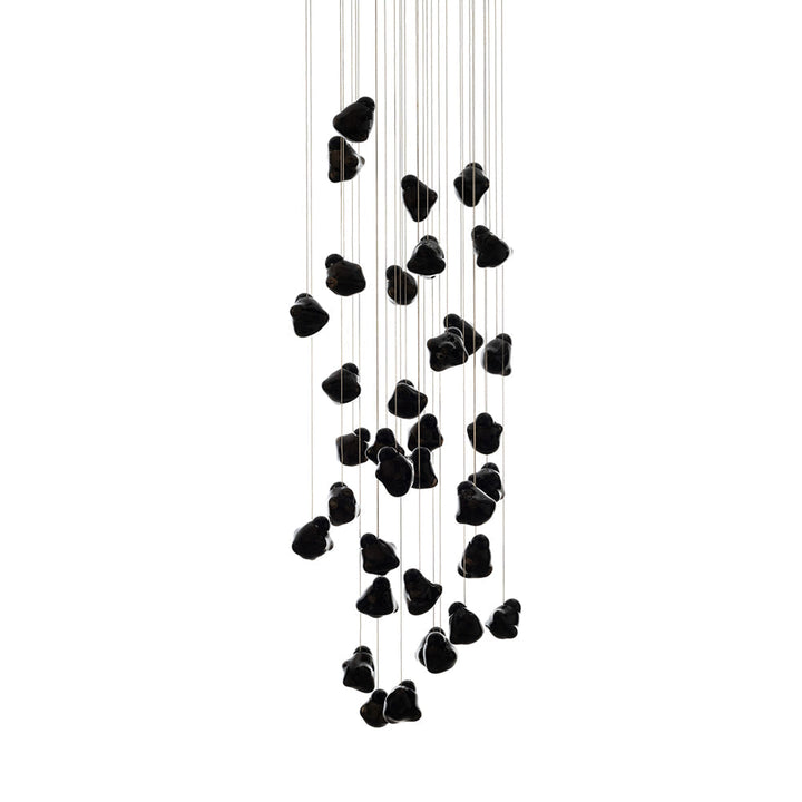 Vasilen Lampe Pendentive Verre Noir Pier Glacé Minimaliste Moderne - Neutralighting