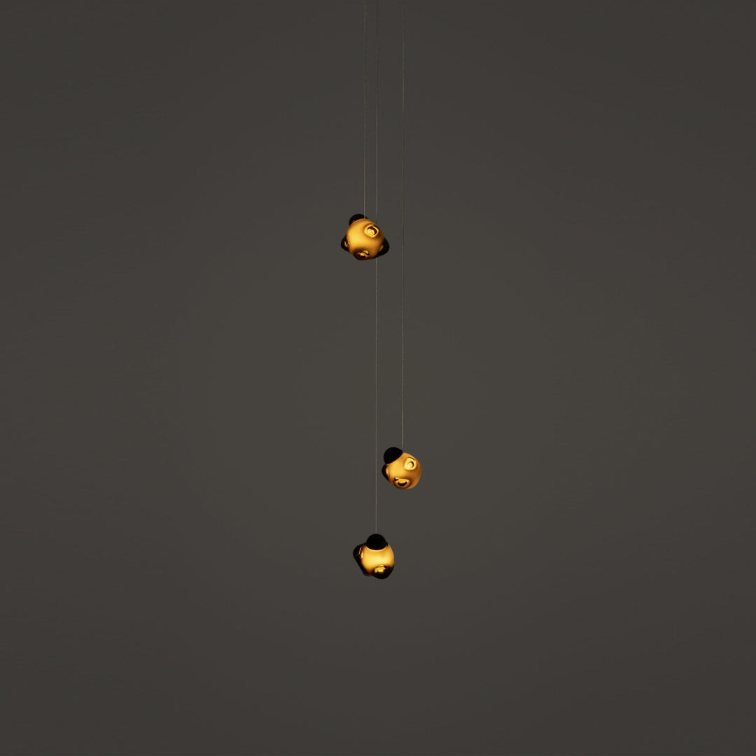 Vasilen Lampe Pendentive Verre Noir Pier Glacé Minimaliste Moderne - Neutralighting