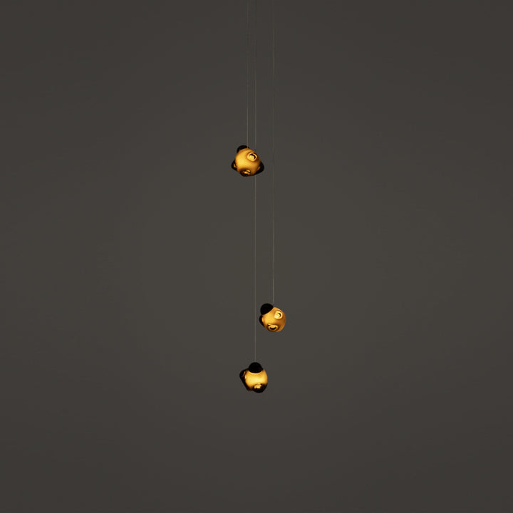 Vasilen Lampe Pendentive Verre Noir Pier Glacé Minimaliste Moderne - Neutralighting
