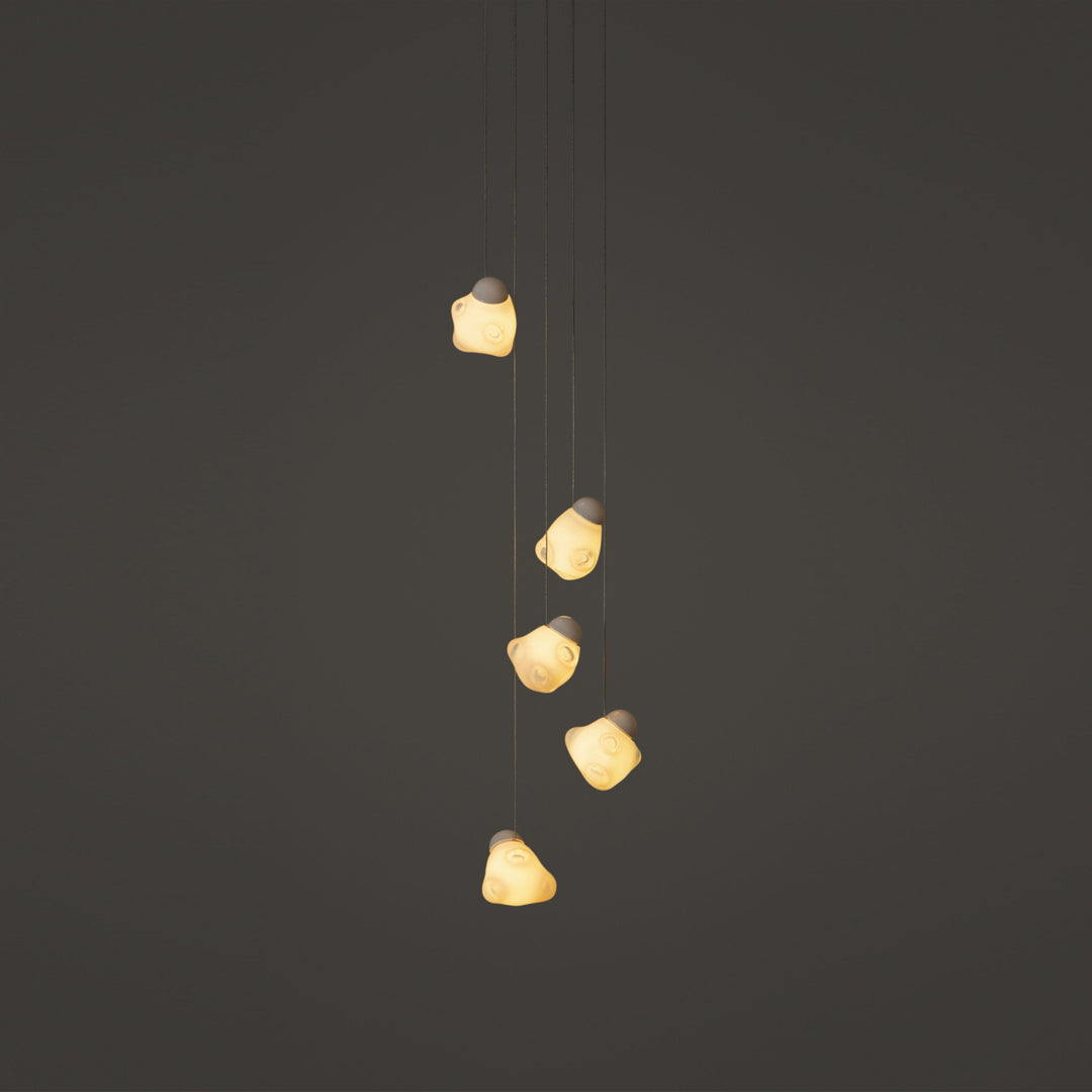 Vasilen Lampe Pendentive Verre Noir Pier Glacé Minimaliste Moderne - Neutralighting