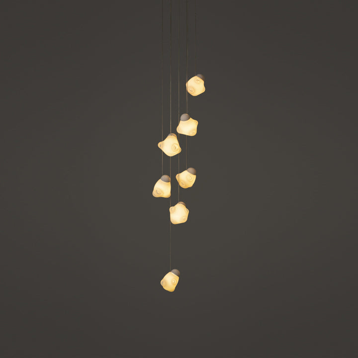 Vasilen Lampe Pendentive Verre Noir Pier Glacé Minimaliste Moderne - Neutralighting
