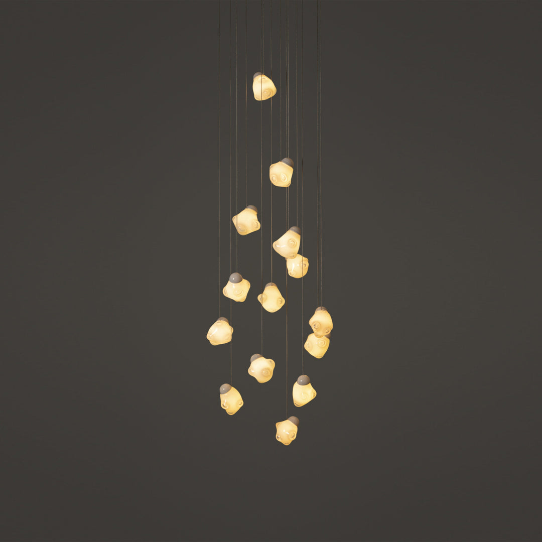 Vasilen Lampe Pendentive Verre Noir Pier Glacé Minimaliste Moderne - Neutralighting