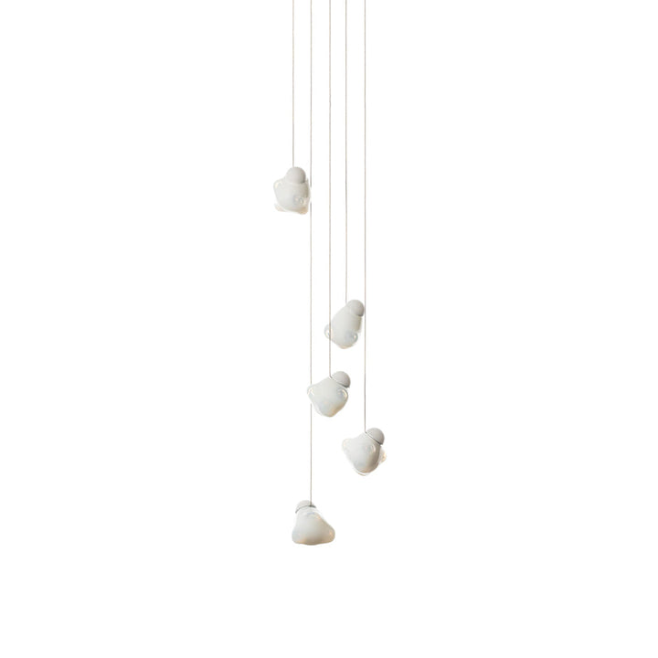 Vasilen Lampe Pendentive Verre Noir Pier Glacé Minimaliste Moderne - Neutralighting