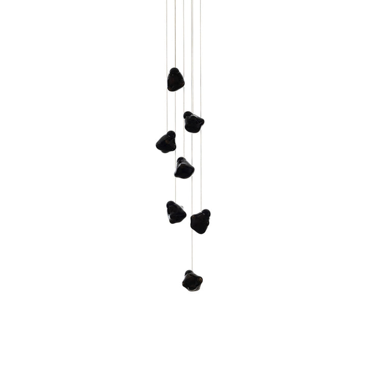 Vasilen Lampe Pendentive Verre Noir Pier Glacé Minimaliste Moderne - Neutralighting