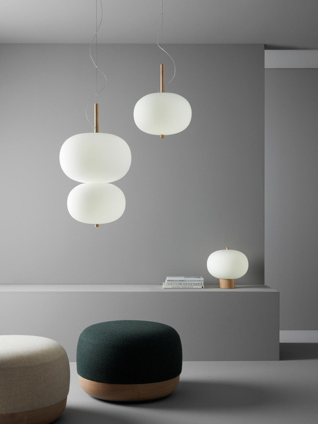 Duality Suspension en Verre Moderne - Neutralighting