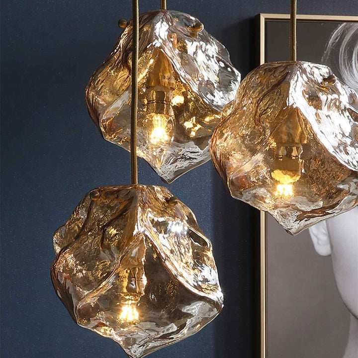 Suspension Ice en Verre – Suspension Contemporaine