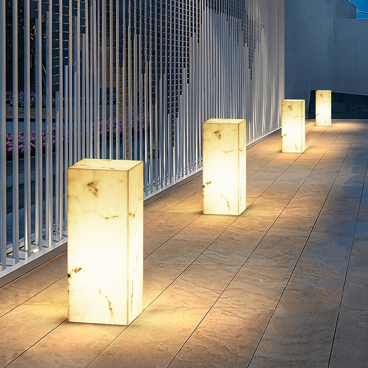Ardorion Moderne Minimaliste Cube Marbre Extérieur Lumière - Neutralighting