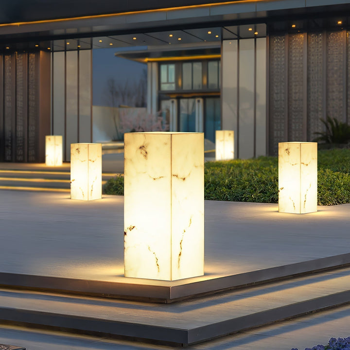 Ardorion Moderne Minimaliste Cube Marbre Extérieur Lumière - Neutralighting