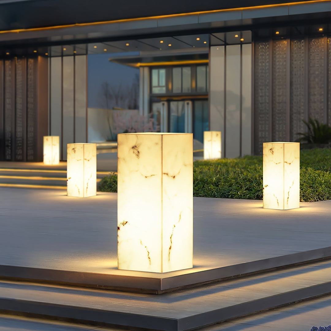 Ardorion Moderne Minimaliste Cube Marbre Extérieur Lumière - Neutralighting