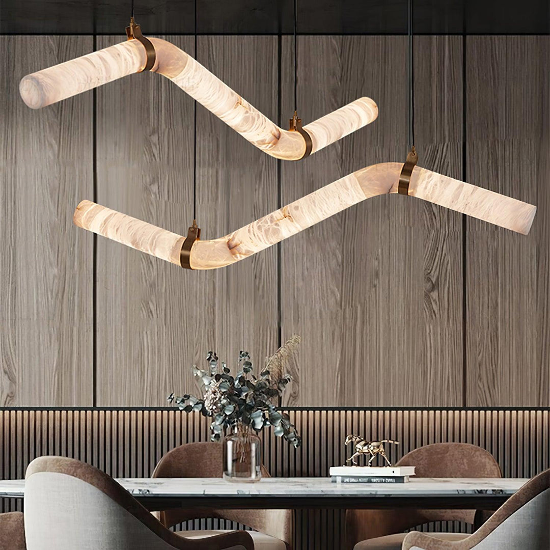 Utalyra Suspension en Albâtre Courbée - Neutralighting