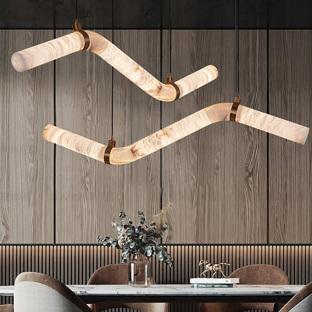Utalyra Suspension en Albâtre Courbée - Neutralighting