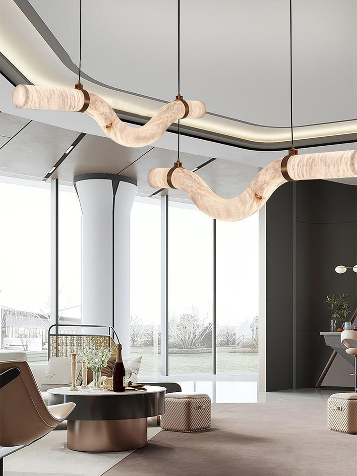 Utalyra Suspension en Albâtre Courbée - Neutralighting