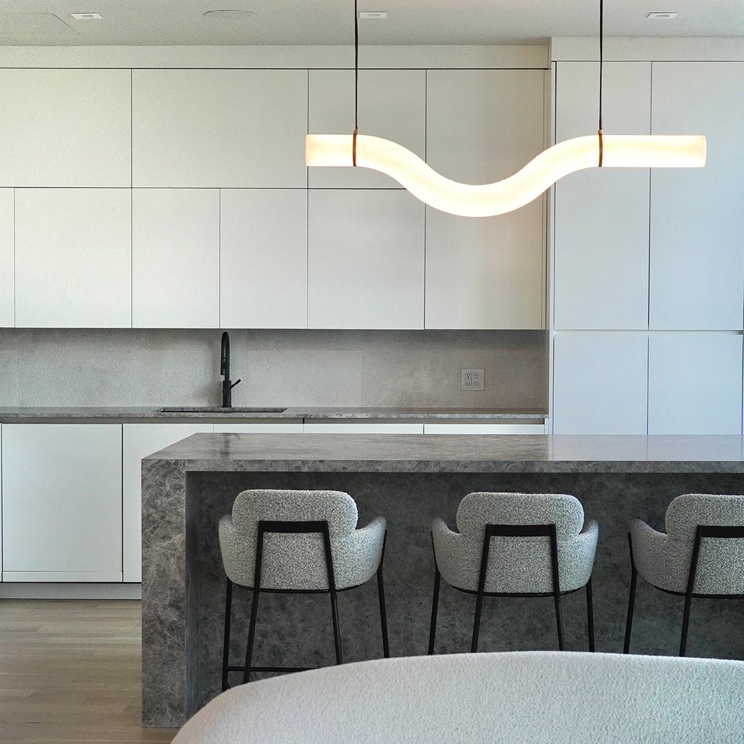 Utalyra Suspension en Albâtre Courbée - Neutralighting