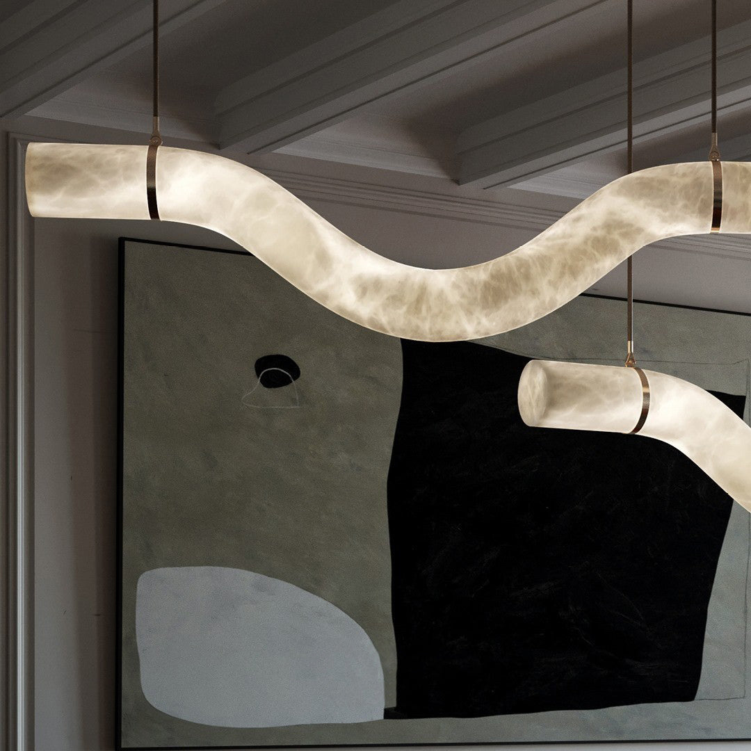 Utalyra Suspension en Albâtre Courbée - Neutralighting
