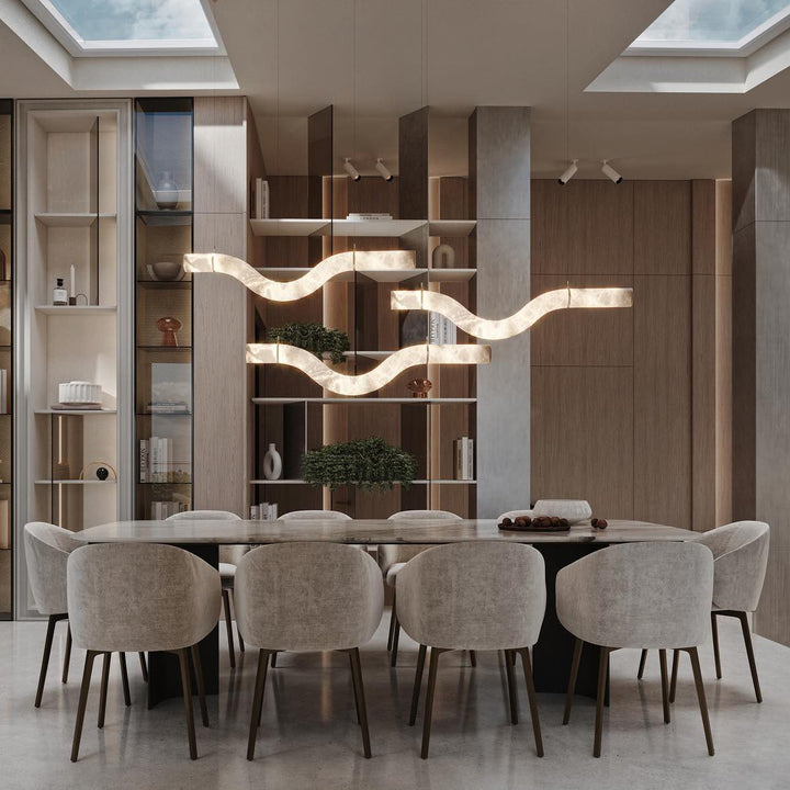 Utalyra Suspension en Albâtre Courbée - Neutralighting