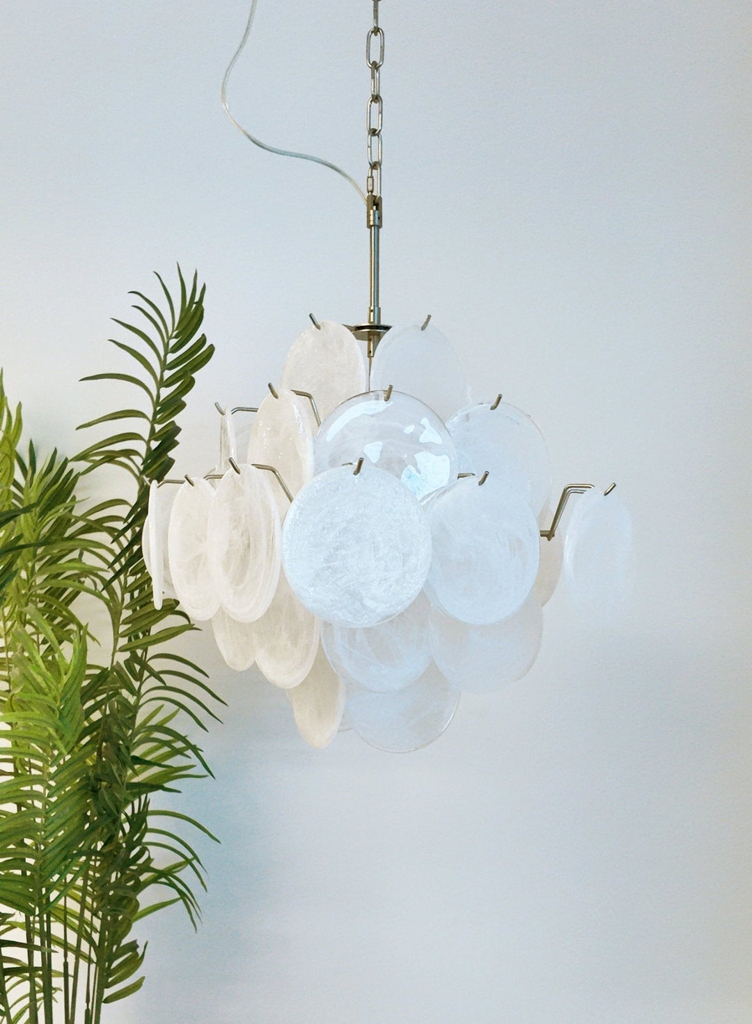 Aurora Lustre en Verre de Murano Blanc - Neutralighting