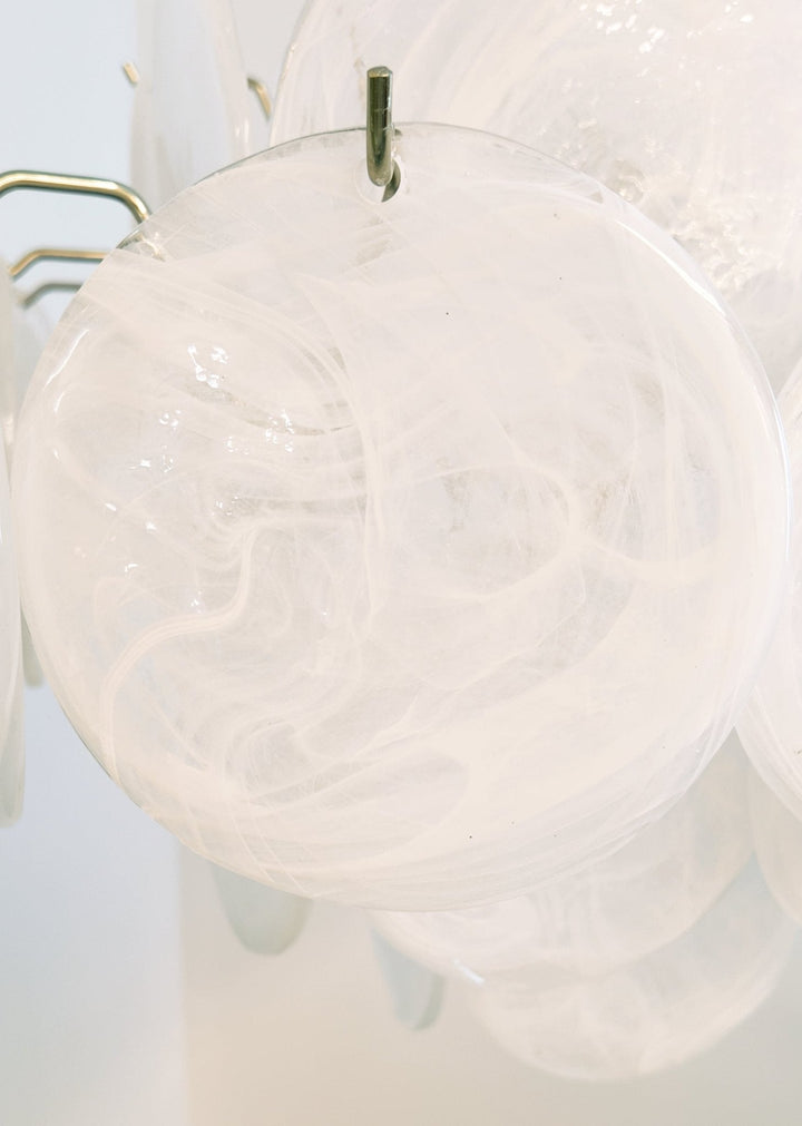 Aurora Lustre en Verre de Murano Blanc - Neutralighting