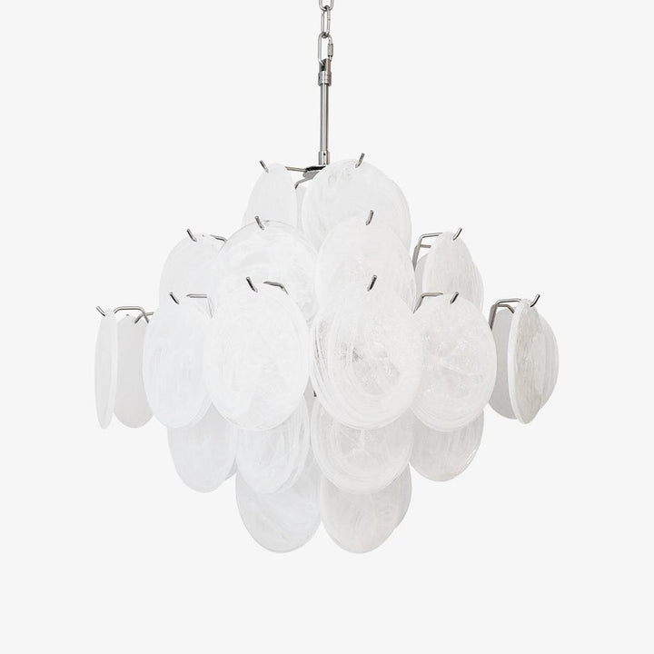Aurora Lustre en Verre de Murano Blanc - Neutralighting