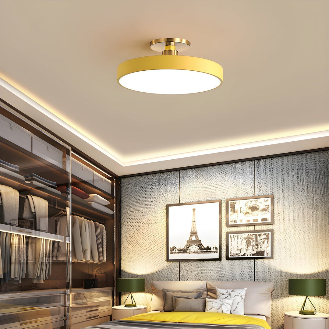 Solara Plafonnier Encastré Noir et Doré Moderne - Neutralighting