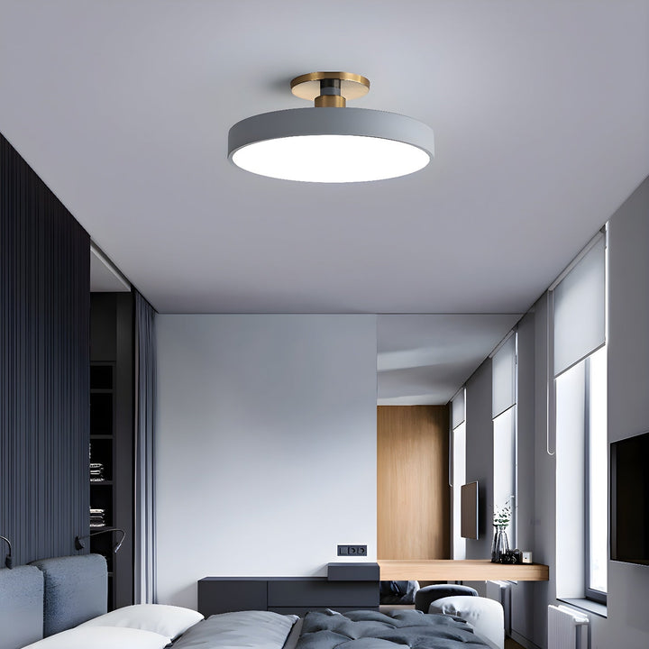 Solara Plafonnier Encastré Noir et Doré Moderne - Neutralighting