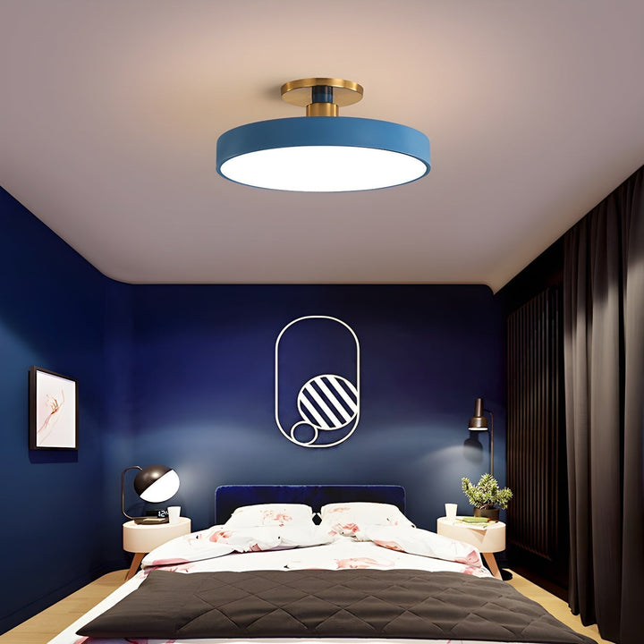 Solara Plafonnier Encastré Noir et Doré Moderne - Neutralighting