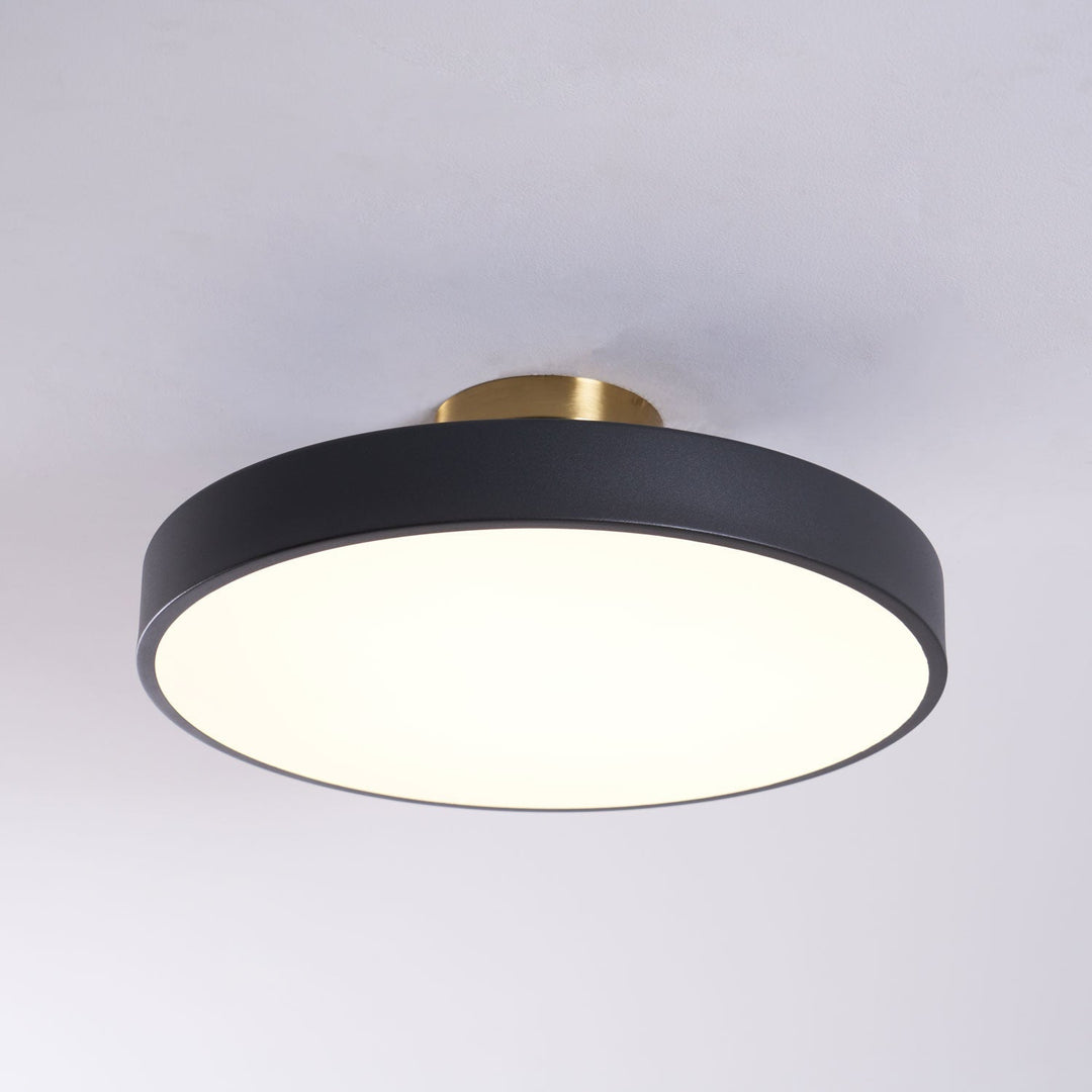Solara Plafonnier Encastré Noir et Doré Moderne - Neutralighting