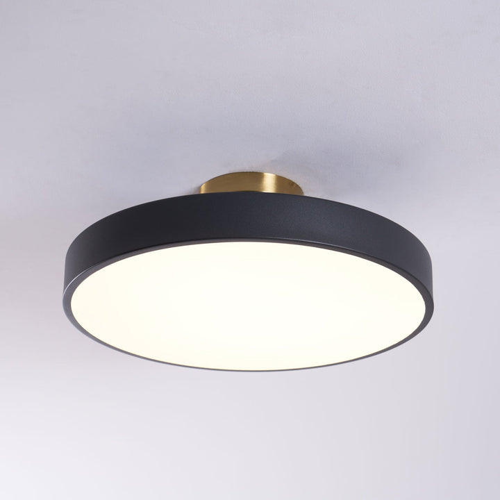 Solara Plafonnier Encastré Noir et Doré Moderne - Neutralighting
