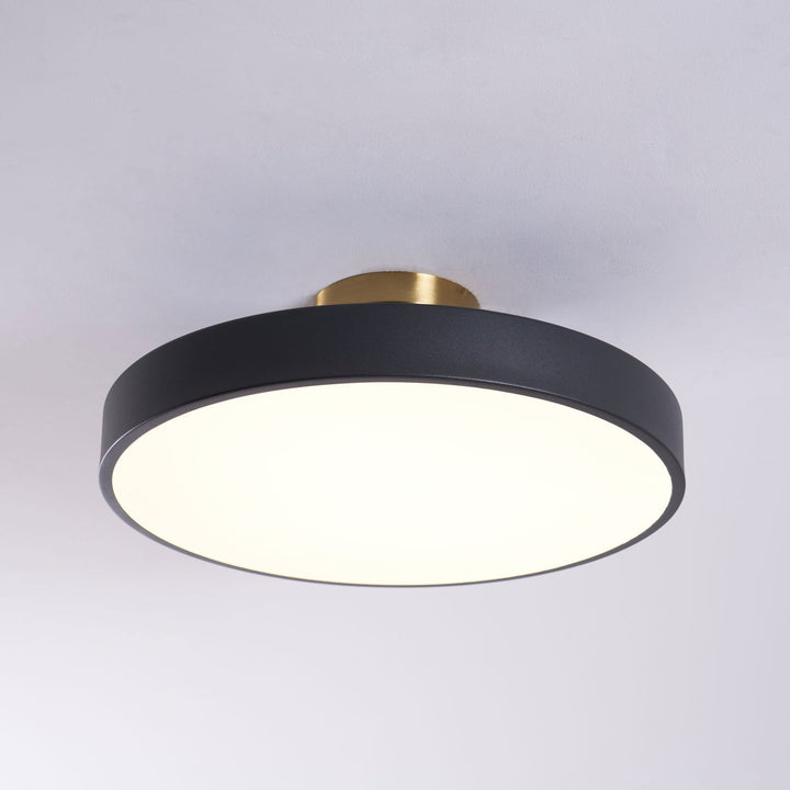 Solara Plafonnier Encastré Noir et Doré Moderne - Neutralighting