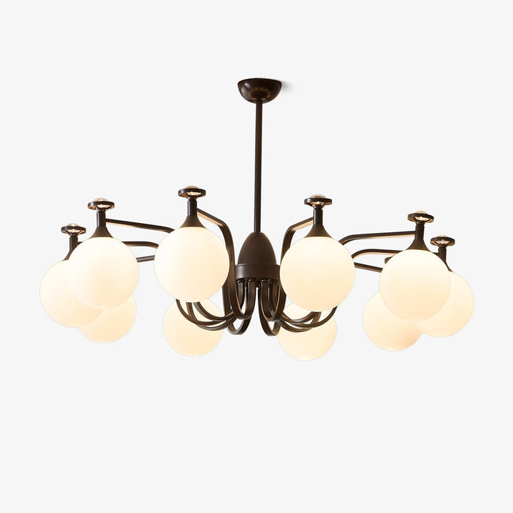 Zotheira Chandelier Élégance Verre Vintage - Neutralighting