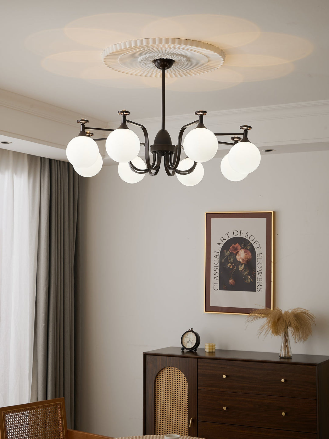 Zotheira Chandelier Élégance Verre Vintage - Neutralighting