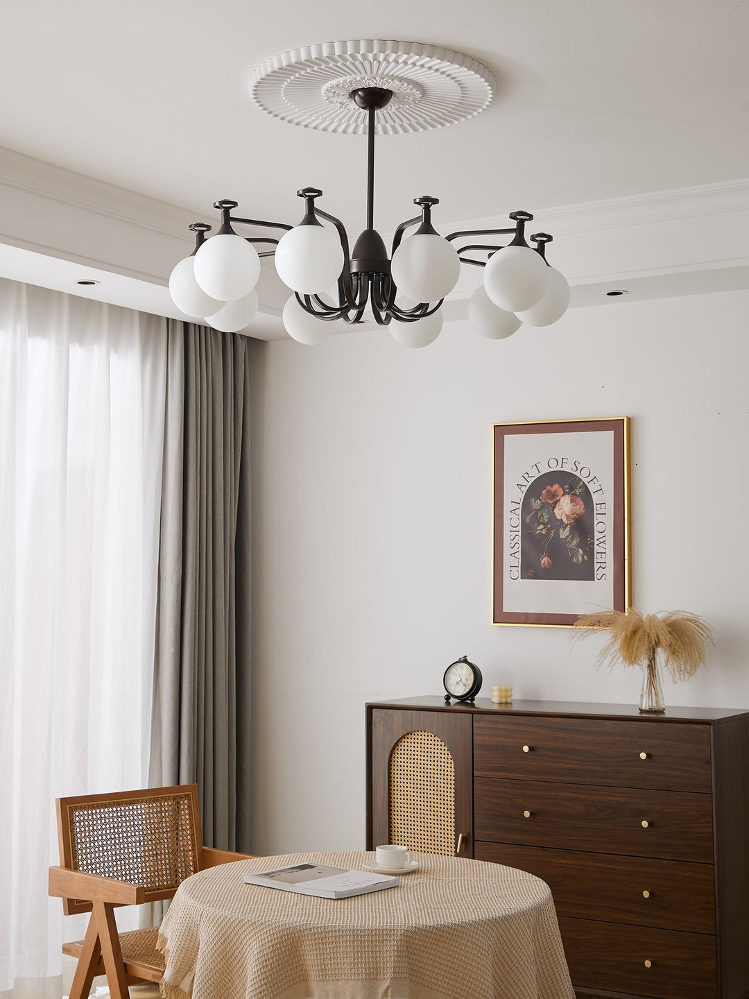 Zotheira Chandelier Élégance Verre Vintage - Neutralighting