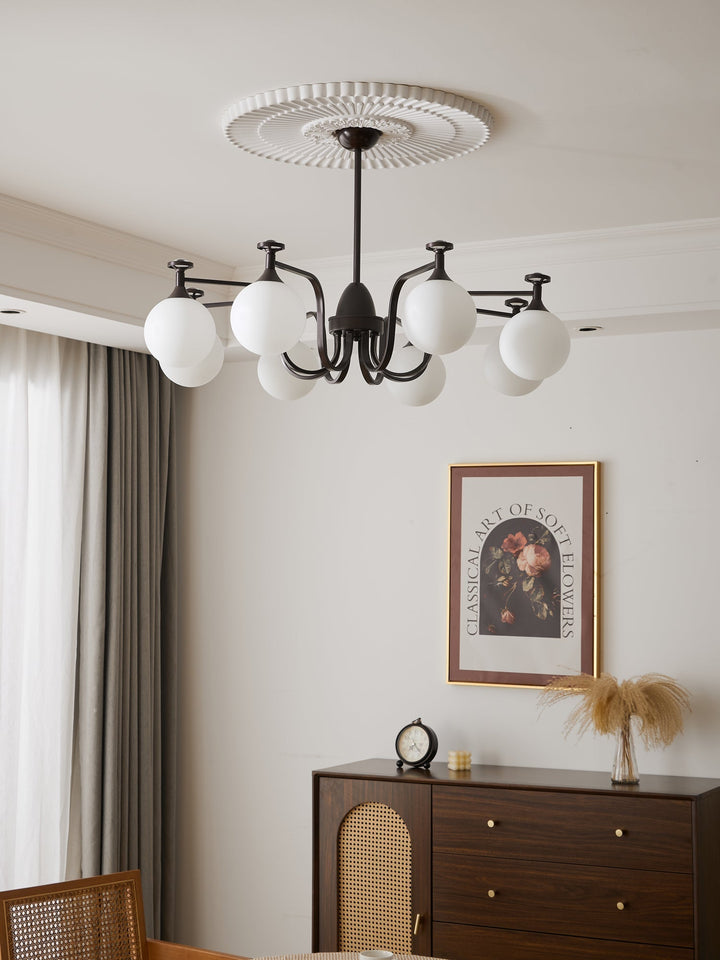 Zotheira Chandelier Élégance Verre Vintage - Neutralighting