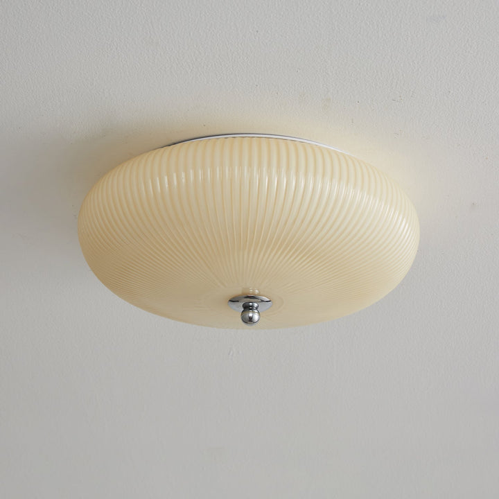 Vatalel Plafonnier en Verre Ondulé Ivoire Art Nordique - Neutralighting