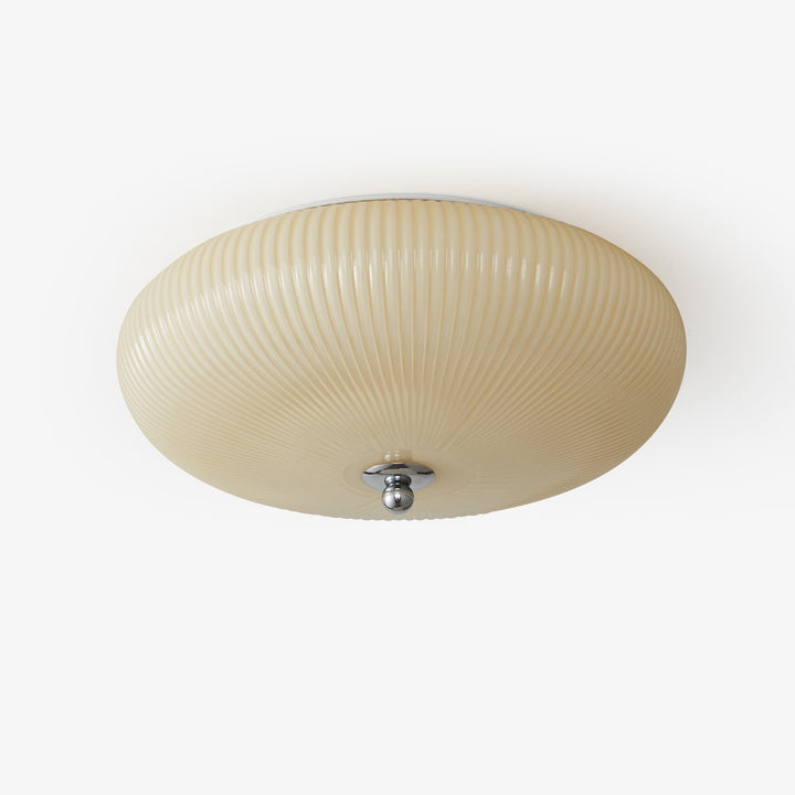 Vatalel Plafonnier en Verre Ondulé Ivoire Art Nordique - Neutralighting