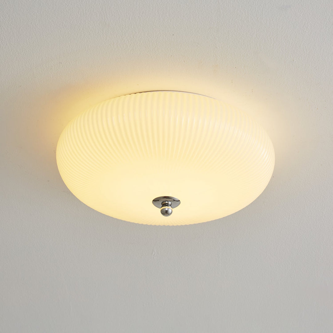 Vatalel Plafonnier en Verre Ondulé Ivoire Art Nordique - Neutralighting