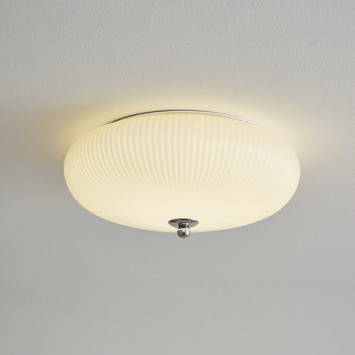 Vatalel Plafonnier en Verre Ondulé Ivoire Art Nordique - Neutralighting