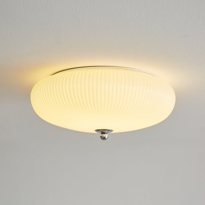 Vatalel Plafonnier en Verre Ondulé Ivoire Art Nordique - Neutralighting