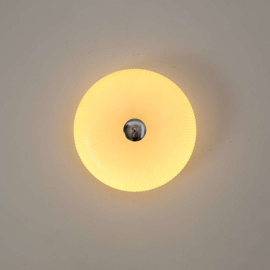 Vatalel Plafonnier en Verre Ondulé Ivoire Art Nordique - Neutralighting