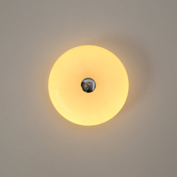 Vatalel Plafonnier en Verre Ondulé Ivoire Art Nordique - Neutralighting