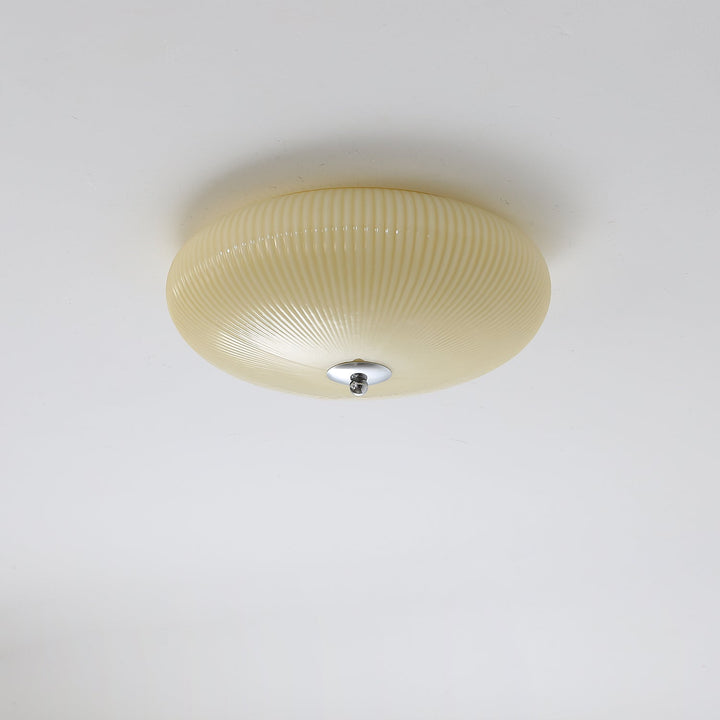 Vatalel Plafonnier en Verre Ondulé Ivoire Art Nordique - Neutralighting