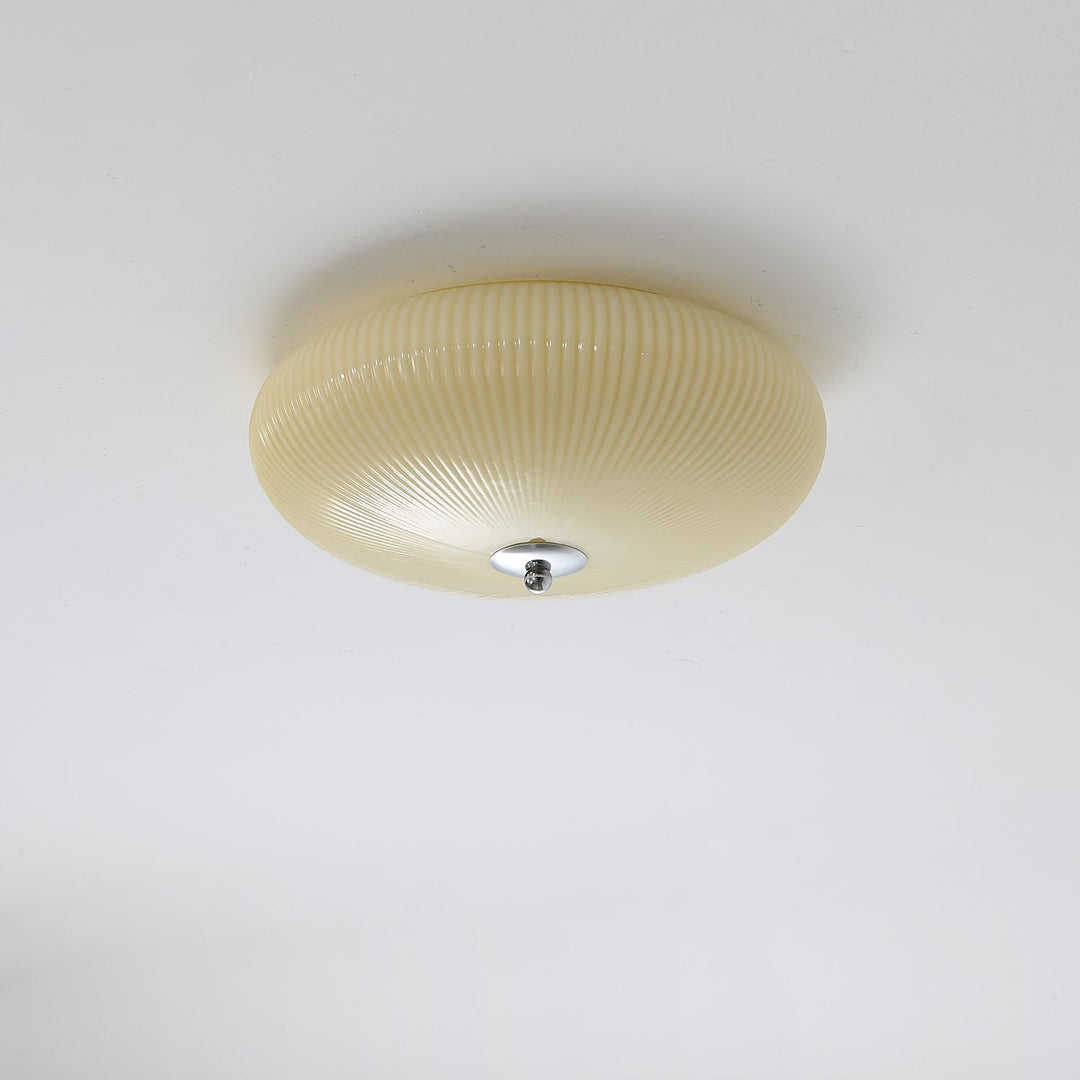 Vatalel Plafonnier en Verre Ondulé Ivoire Art Nordique - Neutralighting