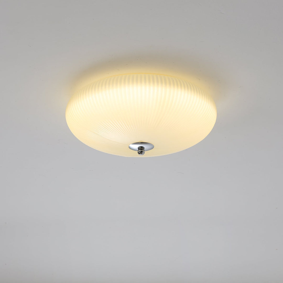 Vatalel Plafonnier en Verre Ondulé Ivoire Art Nordique - Neutralighting