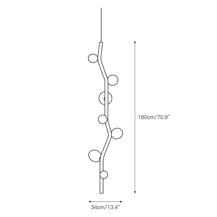 Isolora Suspension Verticale Verre Moderne - Neutralighting