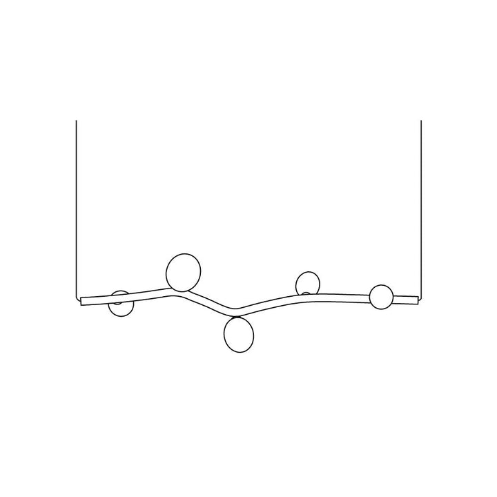 Evmirion Suspension Horizontale Verre Moderne - Neutralighting