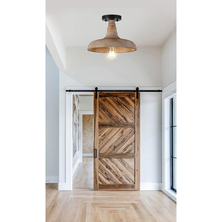 Acarira Lampe Pendentive Métal Bois Naturel - Neutralighting